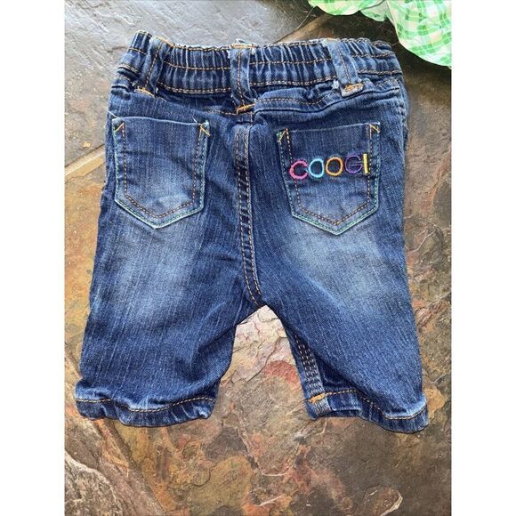 Coogi Skinny Jeans Baby Girl Boy 6 9 Mo Embroidered Logo Elastic Waist Pullon - Picture 2 of 10